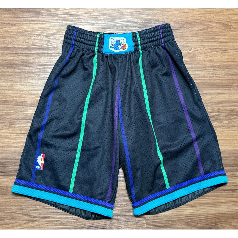 Mitchell & Ness Charlotte Hornets 92-93 Reload Swingman Shorts Black Sz S